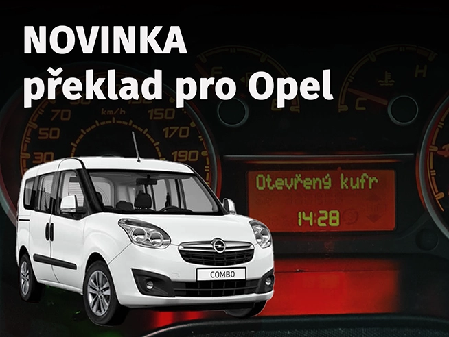 Čeština pro Opel Combo